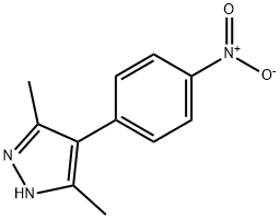 3,5-二甲基-4-(4-硝基苯基)-1H-吡唑,42418-61-1,结构式