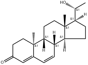 20β-Dihydrodydrogesterone Struktur