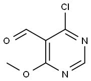 5-Pyrimidinecarboxaldehyde, 4-chloro-6-methoxy- 化学構造式