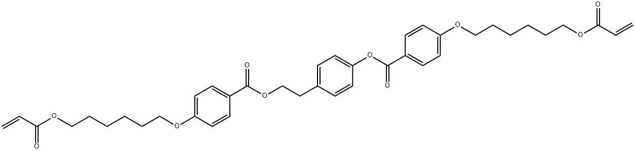 4-[2-[[4-[[6-[(1-Oxo-2-propen-1-yl)oxy]hexyl]oxy]benzoyl]oxy]ethyl]phenyl 4-[[6-[(1-oxo-2-propen-1-yl)oxy]hexyl]oxy]benzoate,425429-69-2,结构式