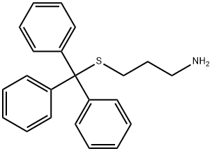 1-Propanamine, 3-[(triphenylmethyl)thio]- 化学構造式