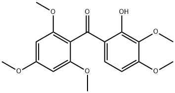 (2-Hydroxy-3,4-dimethoxyphenyl)(2,4,6-trimethoxyphenyl)methanone Structure