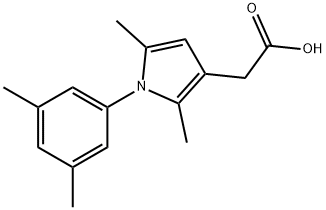 2-[1-(3,5-二甲基苯基)-2,5-二甲基-1H-吡咯-3-基]乙酸 结构式