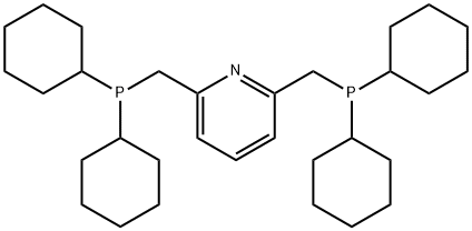 Pyridine, 2,6-bis[(dicyclohexylphosphino)methyl]- Structure