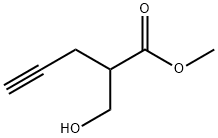 4-Pentynoic acid, 2-(hydroxymethyl)-, methyl ester Struktur