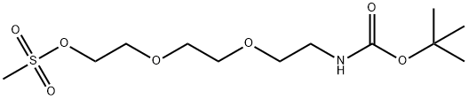 5,8,11-Trioxa-12-thia-2-azatridecanoic acid, 1,1-dimethylethyl ester, 12,12-dioxide Structure