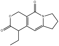 1H-Pyrano[3,4-f]indolizine-3,10(4H,6H)-dione, 4-ethyl-7,8-dihydro-, 43083-10-9, 结构式