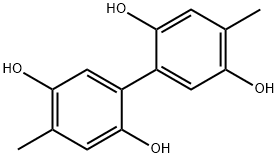 [1,1'-Biphenyl]-2,2',5,5'-tetrol, 4,4'-dimethyl- Structure