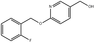 3-Pyridinemethanol, 6-[(2-fluorophenyl)methoxy]- Structure