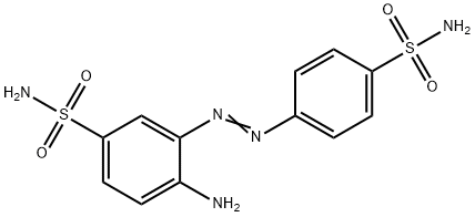 Benzenesulfonamide, 4-amino-3-[2-[4-(aminosulfonyl)phenyl]diazenyl]- Structure