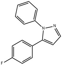 1H-Pyrazole, 5-(4-fluorophenyl)-1-phenyl- Structure