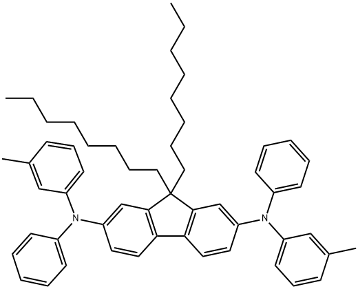 N,N' -Bis(3-methylphenyl)-N,N' -bis(phenyl)-9,9-dioctylfluorene Structure