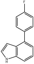 1H-Indole, 4-(4-fluorophenyl)-,442562-61-0,结构式