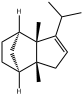 4,7-Methano-1H-indene, 3a,4,5,6,7,7a-hexahydro-3a,7a-dimethyl-3-(1-methylethyl)-, (3aS,4R,7S,7aR)- 结构式