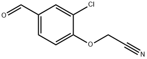 Acetonitrile, 2-(2-chloro-4-formylphenoxy)- Structure