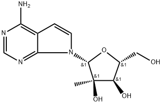 (2R,3R,4R,5R)-2-(4-氨基-7H-吡咯并[2,3-D]嘧啶-7-基)-5-(羟甲基)-3-甲基四氢呋喃-3,4-二醇 结构式