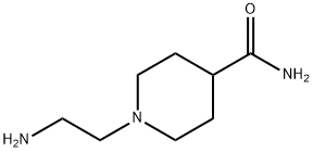 4-Piperidinecarboxamide, 1-(2-aminoethyl)- Struktur