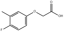 Acetic acid, 2-(4-fluoro-3-methylphenoxy)-,4456-56-8,结构式