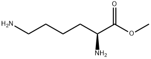 rac-(R*)-2,6-ジアミノヘキサン酸メチル 化学構造式