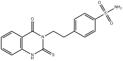 4-[2-(1,4-二氢-4-氧代-2-硫代-3(2H)-喹唑啉基)乙基]苯磺酰胺,451465-63-7,结构式