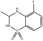 5-Fluoro-3-methyl-3,4-dihydro-2H-benzo[e][1,2,4]thiadiazine 1,1-dioxide Struktur