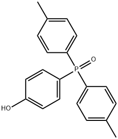 bis(di-o-tolyl)(p-hydroxyphenyl)phosphine oxide 结构式