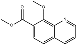 7-Quinolinecarboxylic acid, 8-methoxy-, methyl ester,457935-27-2,结构式