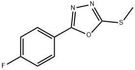2-(4-fluorophenyl)-5-(methylsulfanyl)-1,3,4-oxadiazole Structure