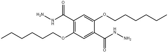 2,5-bis(hexyloxy)terephthalic dihydrazide 化学構造式