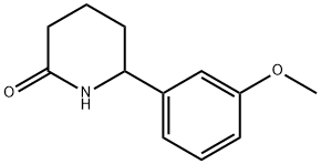 2-Piperidinone, 6-(3-methoxyphenyl)- Structure