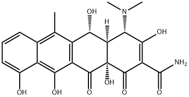 (4S,4aR,5R,12aS)-4-(dimethylamino)-3,5,10,11,12a-pentahydroxy-6-methyl-1,12-dioxo-1,4,4a,5,12,12a-hexahydrotetracene-2-carboxamide Structure