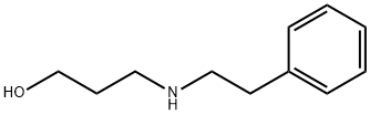 3-[(2-苯乙基)氨基]丙-1-醇 结构式