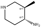 trans-3-Methyl-piperidin-4-ylamine Structure