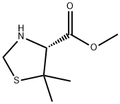 (R)-Methyl 5,5-dimethylthiazolidine-4-carboxylate 化学構造式