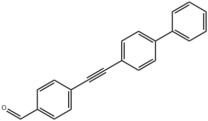 Benzaldehyde, 4-(2-[1,1'-biphenyl]-4-ylethynyl)- Structure