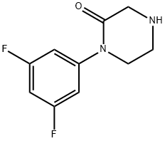 2-Piperazinone, 1-(3,5-difluorophenyl)- Structure