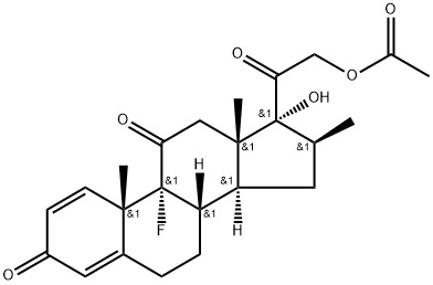 Betamethasone 11-Oxo 21-Acetate Structure