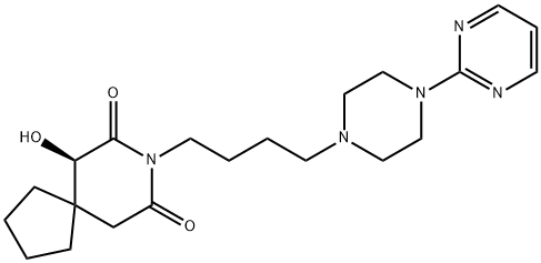 (R)-6-ヒドロキシブスピロン 化学構造式