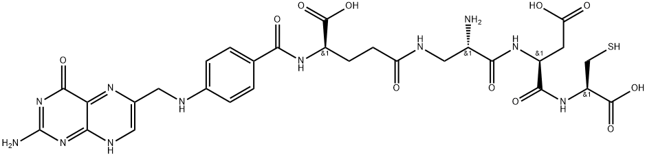 EC 20 (peptide)|N-[4-[[(2-氨基-3,4-二氢-4-氧代-6-蝶啶基)甲基]氨基]苯甲酰基]-D-Γ-谷氨酰基-(2S)-2-氨基-Β-丙氨酰基-L-Α-天冬氨酰基-L-半胱氨酸