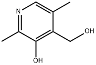 3-ヒドロキシ-2,5-ジメチル-4-ピリジンメタノール 化学構造式