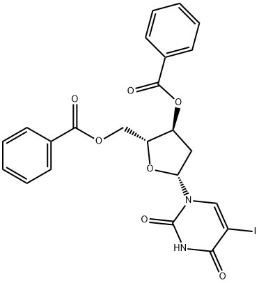 2'-Deoxy-5-iodouridine 3',5'-Dibenzoate Struktur