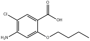 Benzoic acid, 4-amino-2-butoxy-5-chloro- Structure