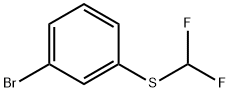 (3-bromophenyl)(difluoromethyl)sulfane Struktur