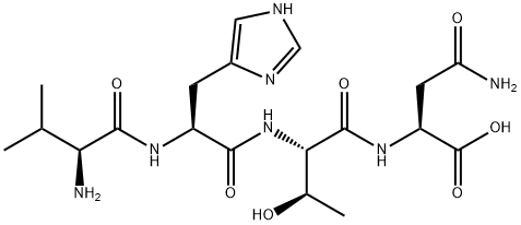 L-Asparagine, L-valyl-L-histidyl-L-threonyl- (9CI) Structure