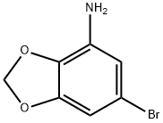 6-溴苯并[D][1,3]二氧代醇-4-胺, 492444-10-7, 结构式
