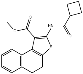 methyl 2-(cyclobutanecarbonylamino)-4,5-dihydrobenzo[e][1]benzothiole-1-carboxylate,494862-38-3,结构式