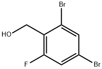 2,4-Dibromo-6-fluorobenzyl alcohol 结构式