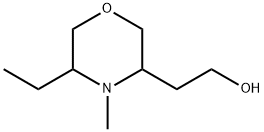 3-Morpholineethanol, 5-ethyl-4-methyl- Structure