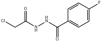 N''-(2-Chloroacetyl)-4-fluorobenzohydrazide Struktur