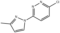 3-氯-6-(3-甲基-1H-吡唑-1-基)哒嗪,499200-92-9,结构式